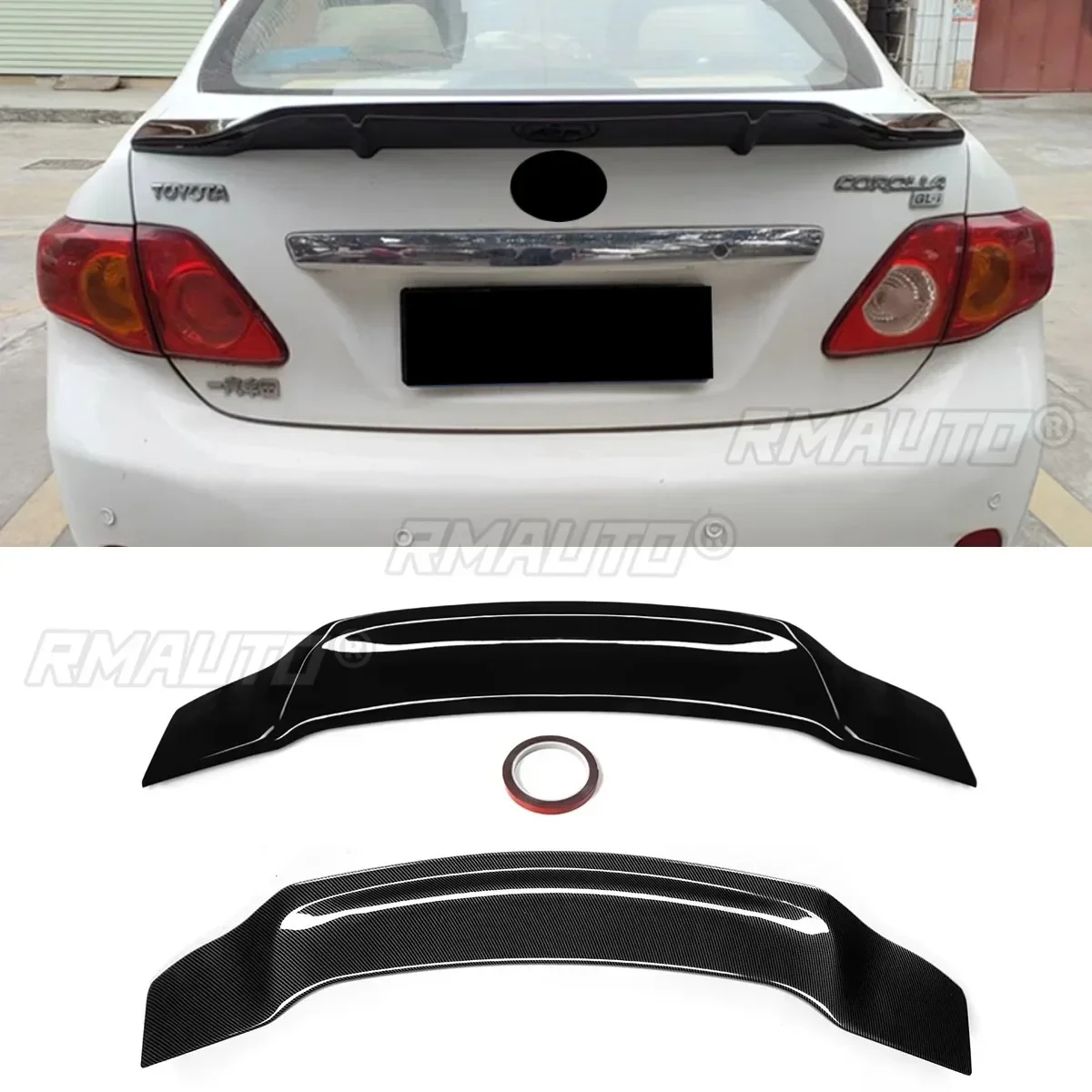 Corolla Spoiler Wing Rear Roof For Toyota 2007-2013 Body Kit Car Accessories