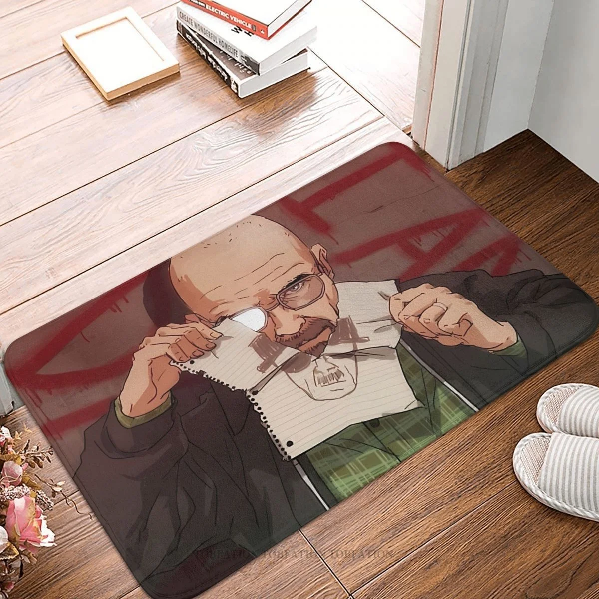 

Movie Breaking Bad Non-Slip Doormat Heisenberg Bath Bedroom Mat Outdoor Carpet Flannel Pattern Decor