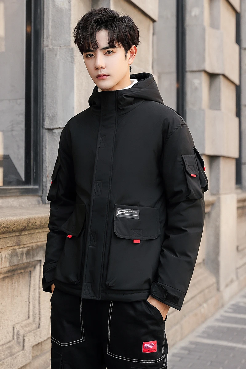 New Men's Down Jacket Winter Thick Men's Short Down Jacket American Puffer Jackets For Men Women White Duck Down Coat Parkas