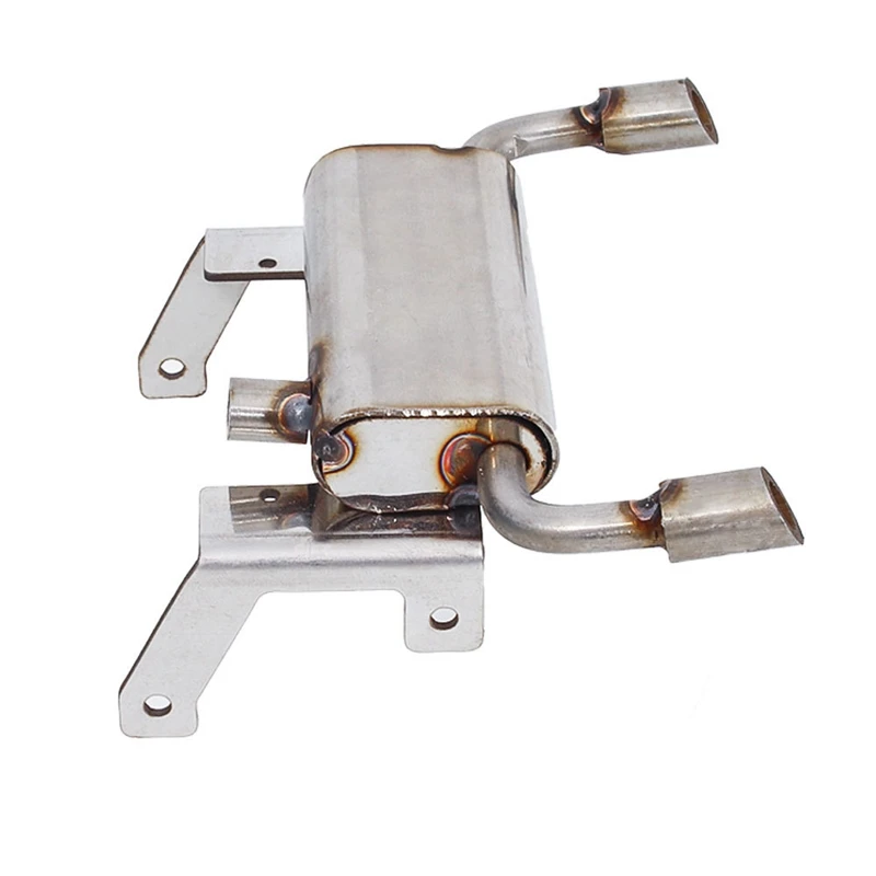 

Double Pipe Metal Exhaust Pipe Simulation Fuel Tank For Axial SCX10 III Jeep Wrangler 1/10 RC Crawler Car Upgrade Parts