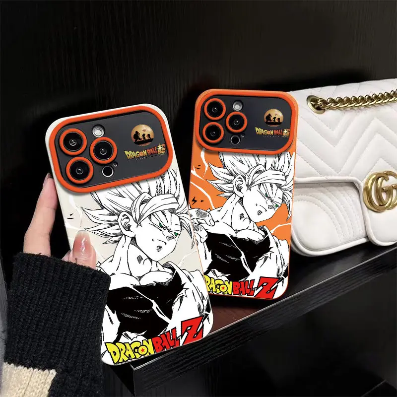 

Anime Dragon Ball Z Super Saiya Goku Vegeta Trunks Kakarott Case for IPhone 11 12 13 14 Pro Max Plus Cartoon Cover Back Toy Gift