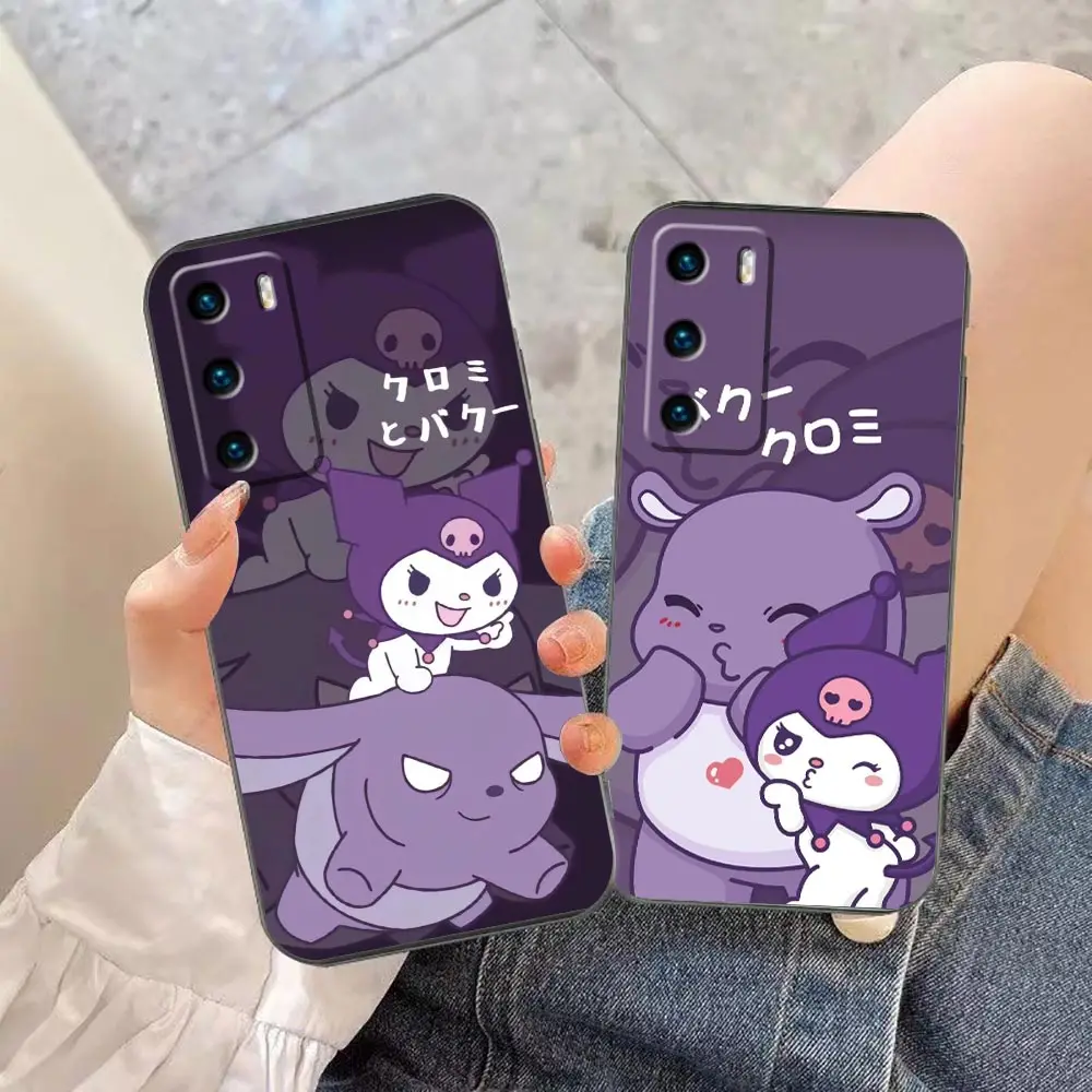 

Case For HUAWEI P50 P40 P30 P20 P10 P9 P8 Plus MATE 30 20 20X 10 9 8 Pro Lite Case Capa Funda Para Cute Cartoon Baku Kullomi