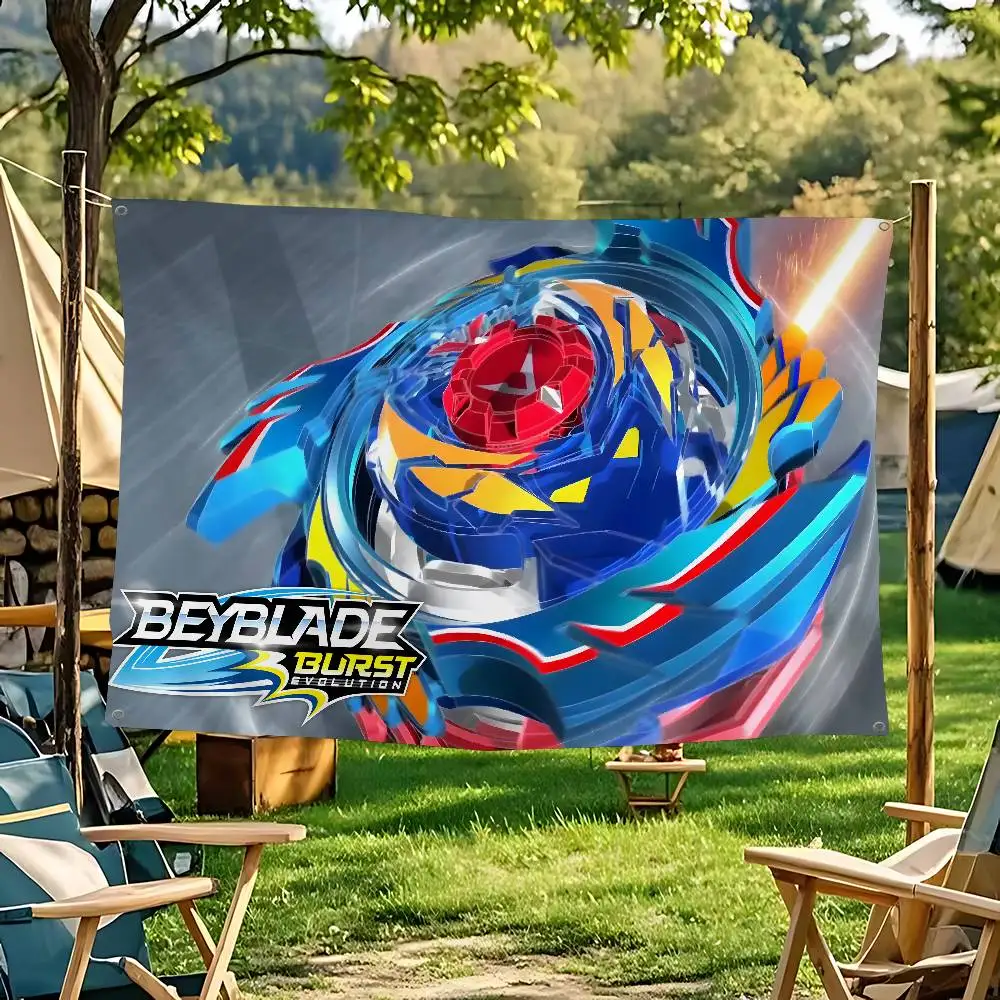Фото Японский настенный баннер с изображением мультяшного персонажа B-Beyblade, украшение для дома, декор для интерьера №5