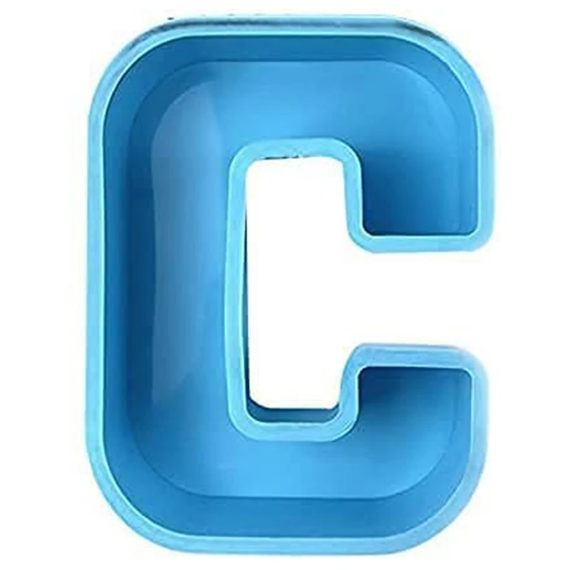 

3D Алфавит, силиконовая форма для эпоксидной смолы, формы «сделай сам» для литья эпоксидной смолы (C)