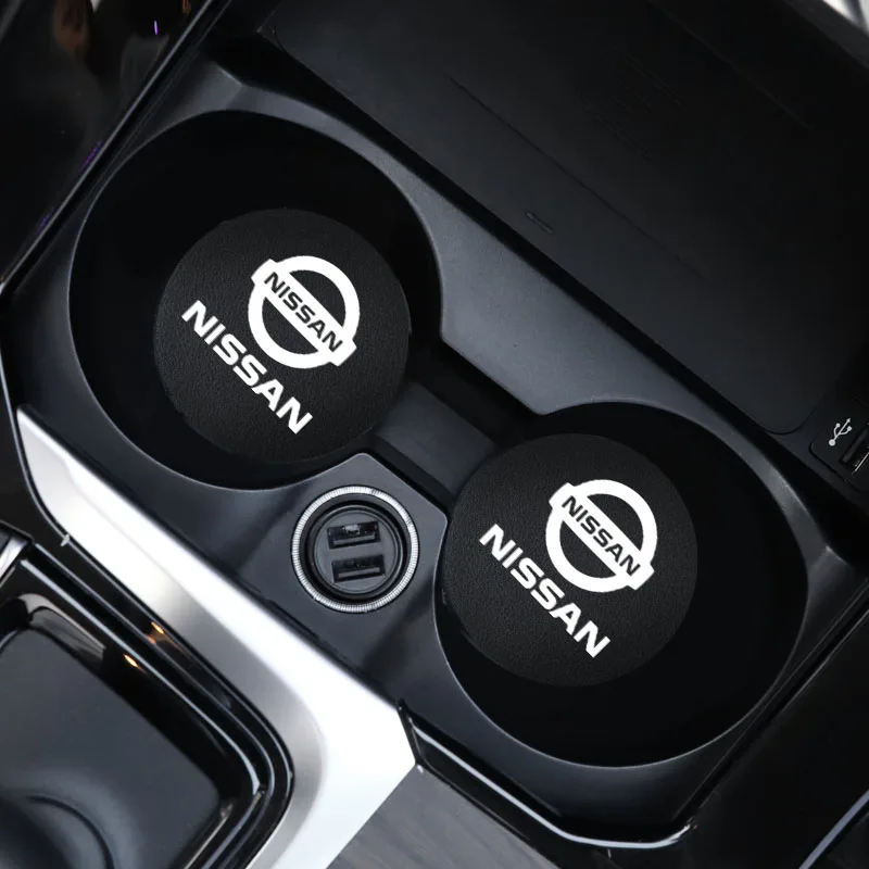 2 шт. Нескользящие подставки под стаканы с логотипом автомобиля коврик для защиты