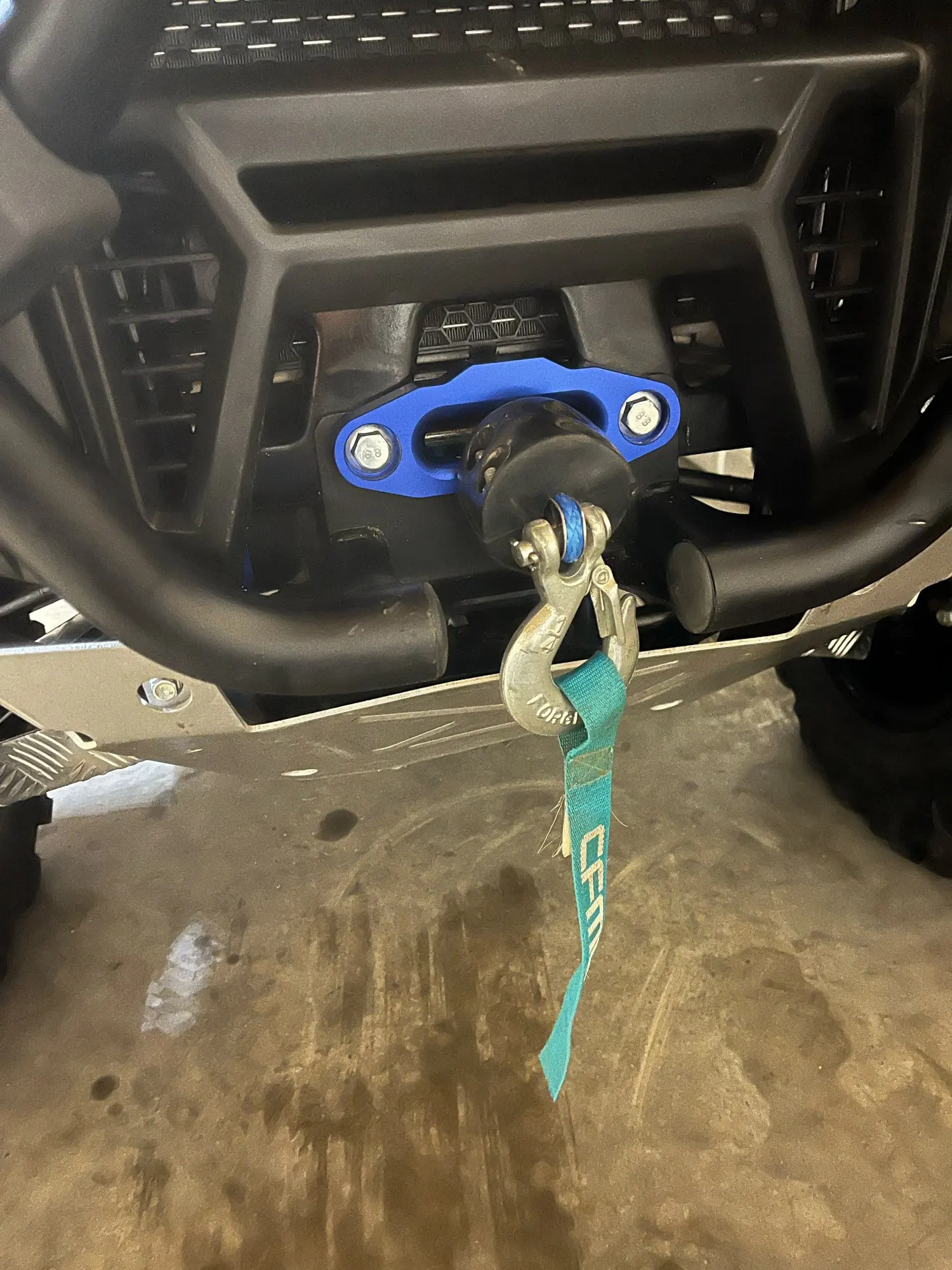 

For Yamaha Raptor 700 700R Front Rear Hawse Fairlead Winch Rope Mount Bolt Centers For 2000-3500 LBS ATV Winches