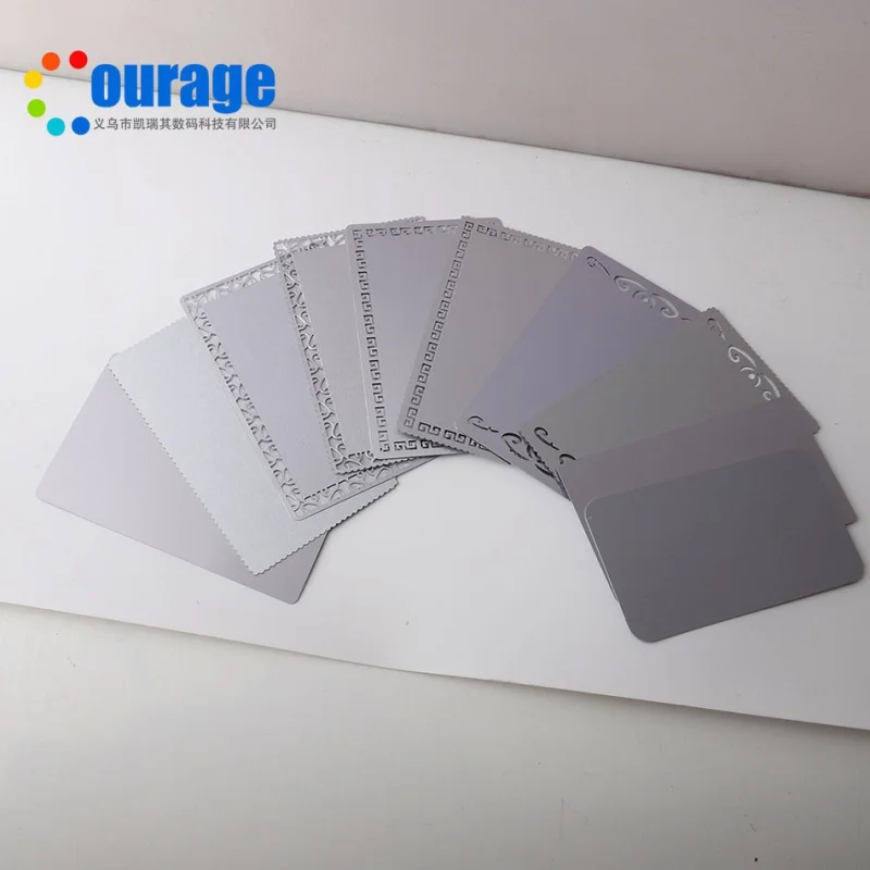 New Arrival Metal Sublimation business card metal name card for printing