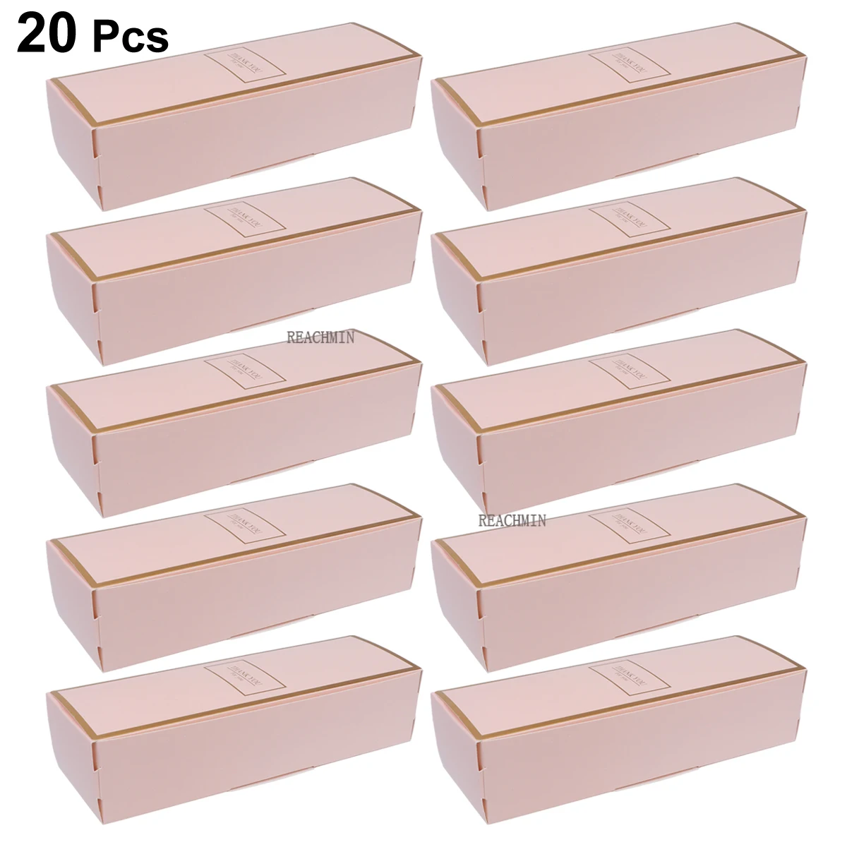 

20pcs Rectangular Cardboard Biscuit Boxes Cookie Box Packaging Box Container Baking Cake Chocolate Packaging Box Party Supplies