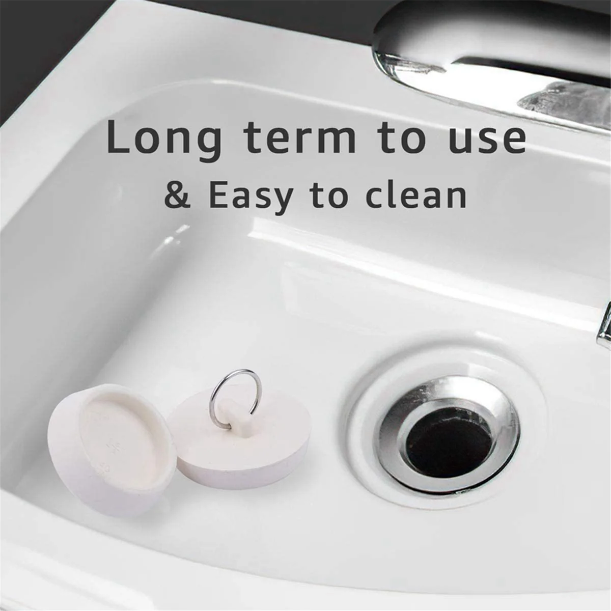 1 7/8 дюймов белая резиновая пробка для умывальника ванны сливной трубы раковины