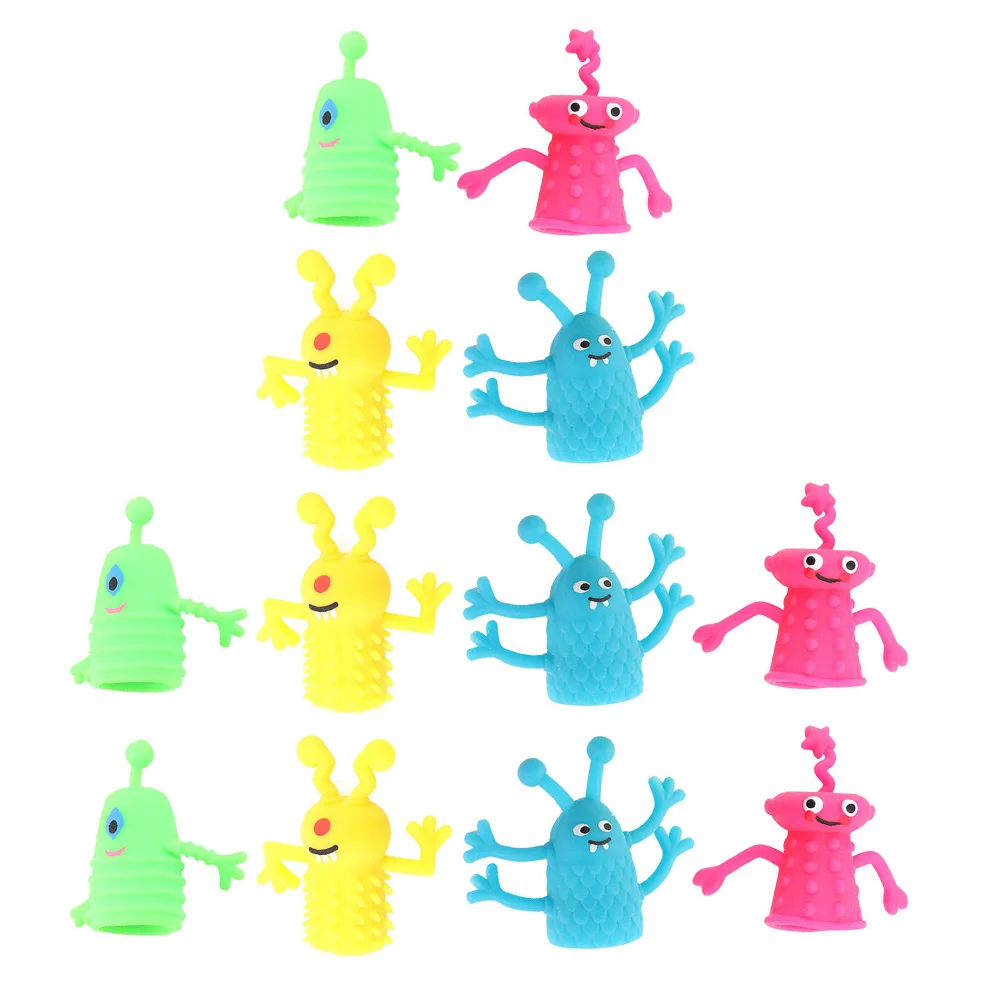 

12pcs Pinata Stuffers Finger Plaything Finger Puppets for Kids Rubber Finger Puppets Finger For Toddler