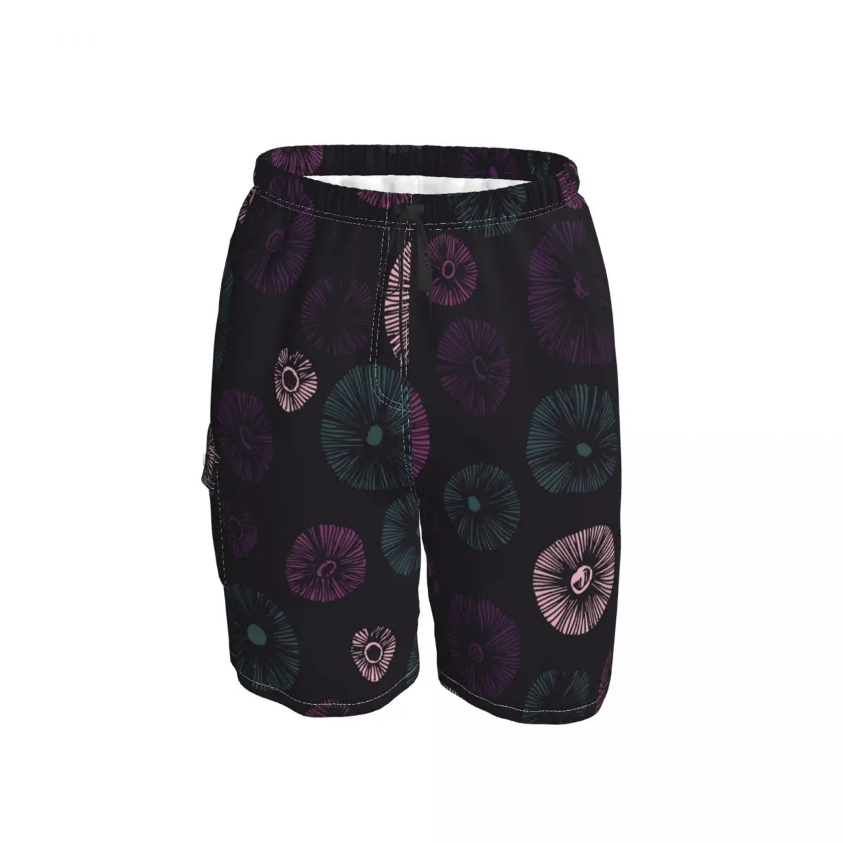 

Casual Mushroom Men 3D Printed Beach Shorts Sports Board Shorts Streetwear Surf Short Pants Breathable Board Shorts