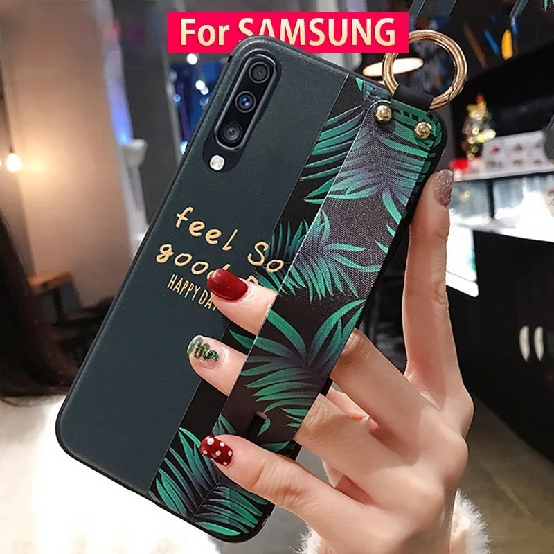 

Чехол для Samsung Galaxy A51, A52, 71, 72, 12, 50, 70, 30, 20, 10, S9, S10, S21, Note S20, FE Ultra plus, чехол-держатель для телефона с ремешком на запястье