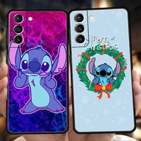 stitch case for samsung galaxy s22 s20 s21 fe ultra s10 s9 m22 m32 note 20 ultra 10 plus 5g silicon phone cover fundas coque bag