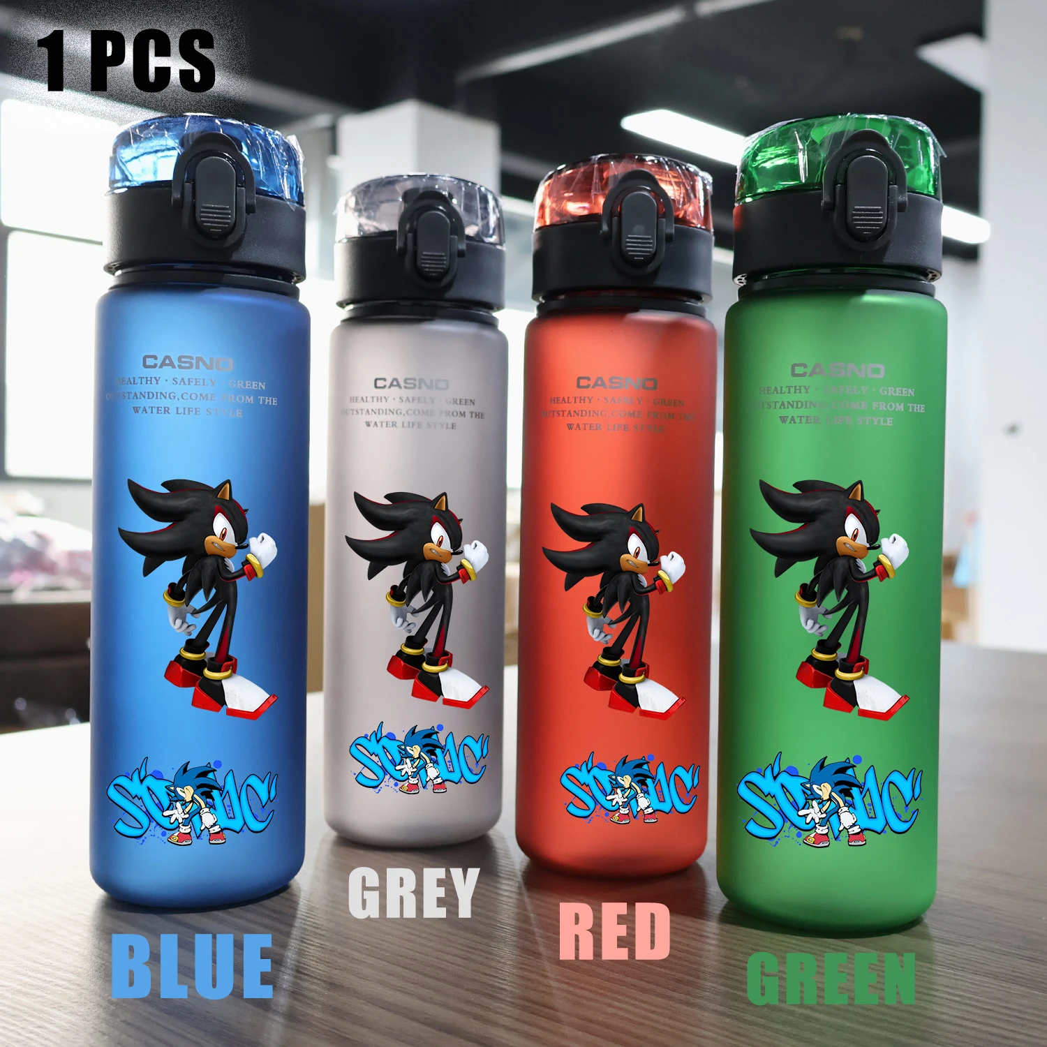 560 мл Sonic The Hedgehog бутылка для воды питьевая детская портативная пластиковая