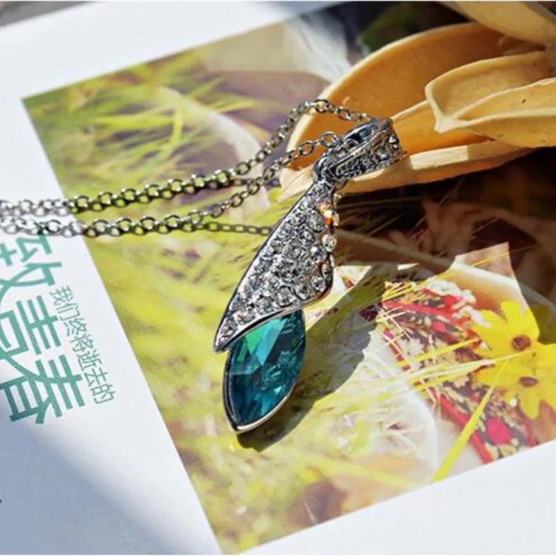 Вода полный горный хрусталь подвеска ожерелье модное ювелирное изделие