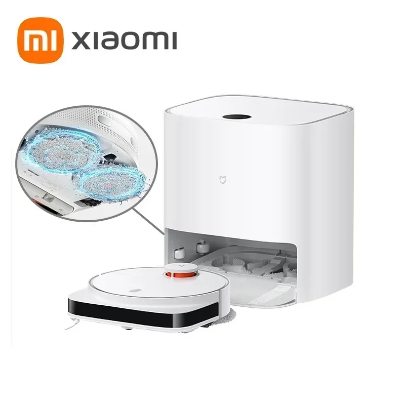 Новый робот-пылесос XIAOMI MIJIA Pro самоочищающаяся домашняя подметальная швабра 3000PA