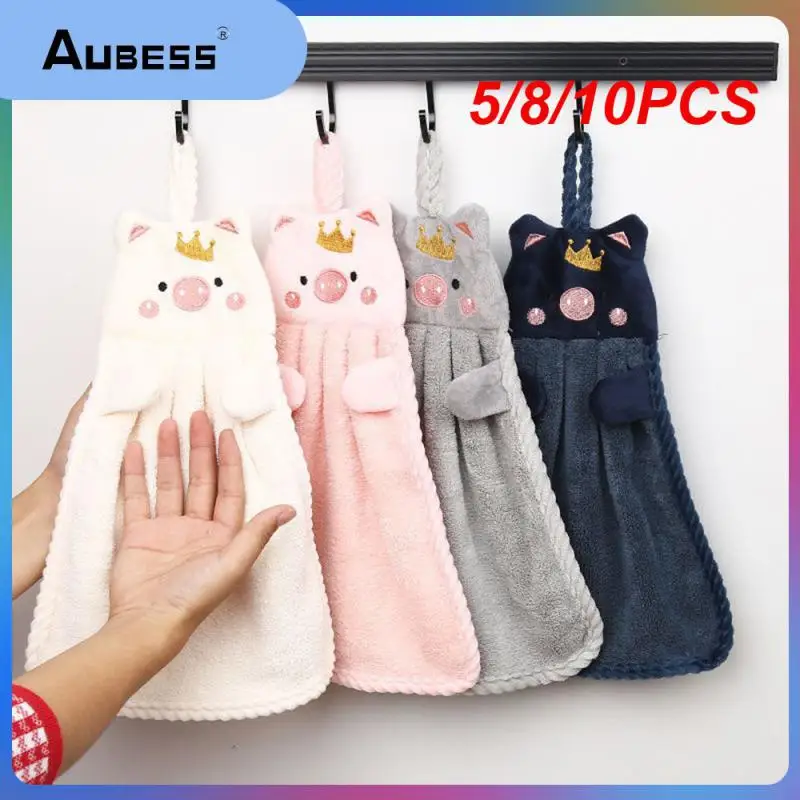 

5/8/10PCS Kitchen Towel Lazy Rag Towel Used Repeatedly High-quality Little Pig Towel Household Cute Absorbent Cute Design Towels