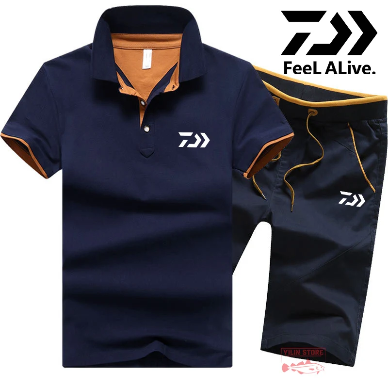 

Daiwa Summer Thin Fishing Suit Men's New Breathable Quick-drying Short-sleeved T-shirt 2022 Outdoor Leisure Sports Fishing Suit