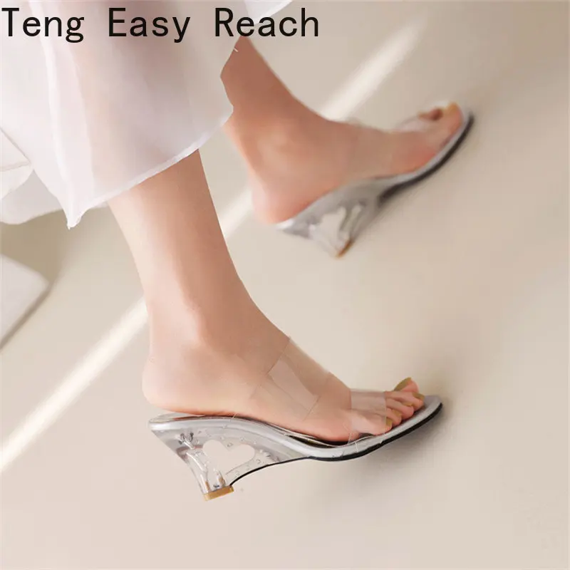 

Сандалии женские на танкетке из ПВХ, повседневные босоножки с ремешком на пятке, удобная обувь на платформе, лето