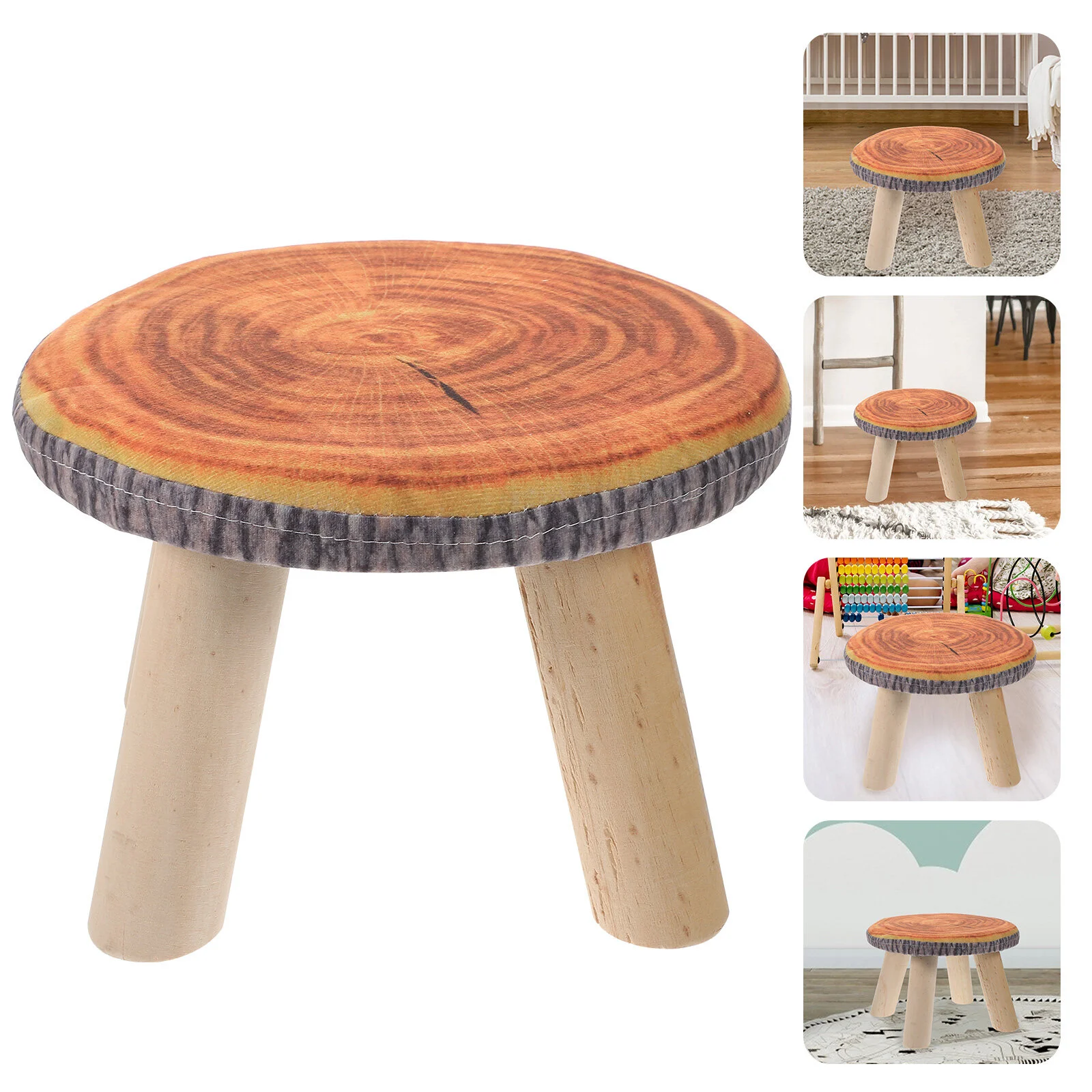 

Wood Stool Home Low Stool Cute Children's Sofa Stool Round Stool Kids Wooden Stool For Kids
