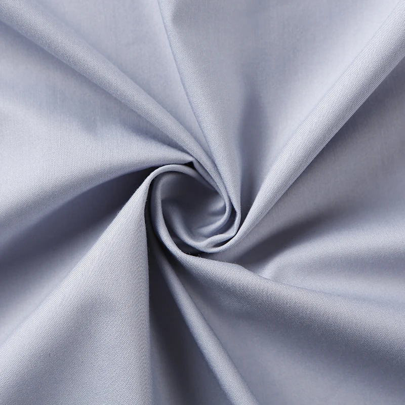Mens Business Formal Shirt  Solid Fabric  Long Sleeve for Office Work Wear Blouse Color White Blue High Quality Male Career