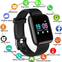 d13 116 plus smart bracelet waterproof color screen heart rate blood pressure monitoring track movement pedometers watch