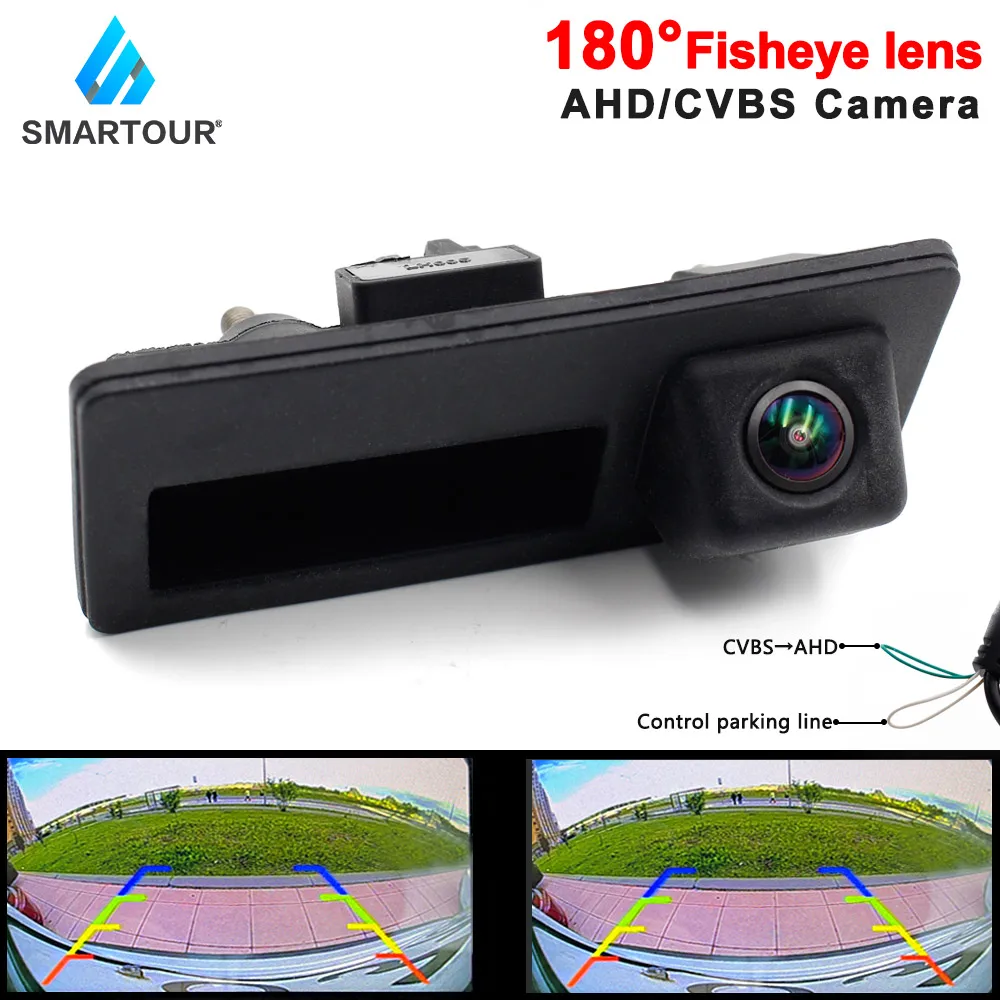 

Smartour 180° AHD Car Trunk Handle Rear View Camera Night Vision Parking For Audi /VW/ Passat/Tiguan/Golf / A4L/ S5/ Q3/ Q5/ A8