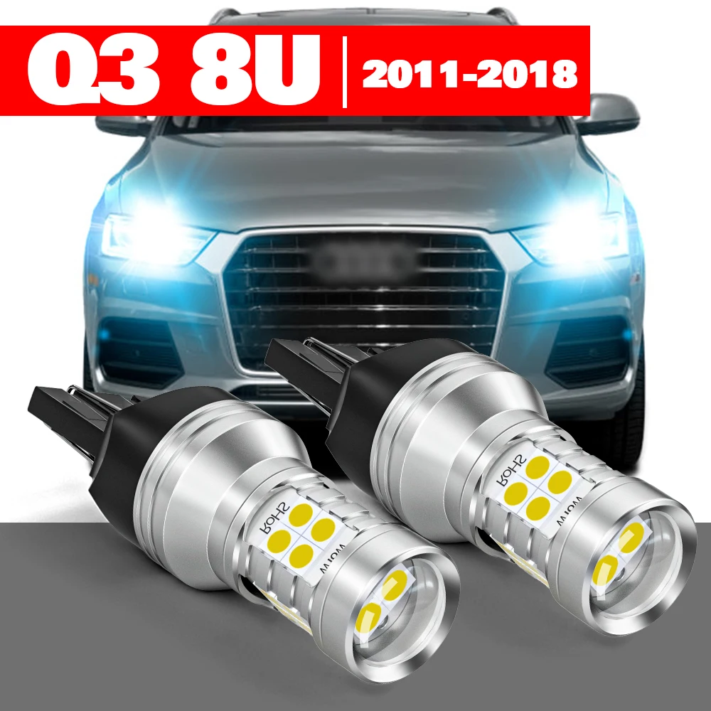 do jazdy dziennej LED Audi Q3 8U 2011-2018 2 sztuki DRL Akcesoria 2012 2013 2014 2015 2016 2017