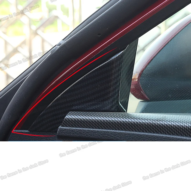 

Углеродное волокно abs автомобильное переднее окно треугольная часть наклейка планки для toyota avalon 2019 2020 2021 2022 аксессуары для интерьера автомобиля