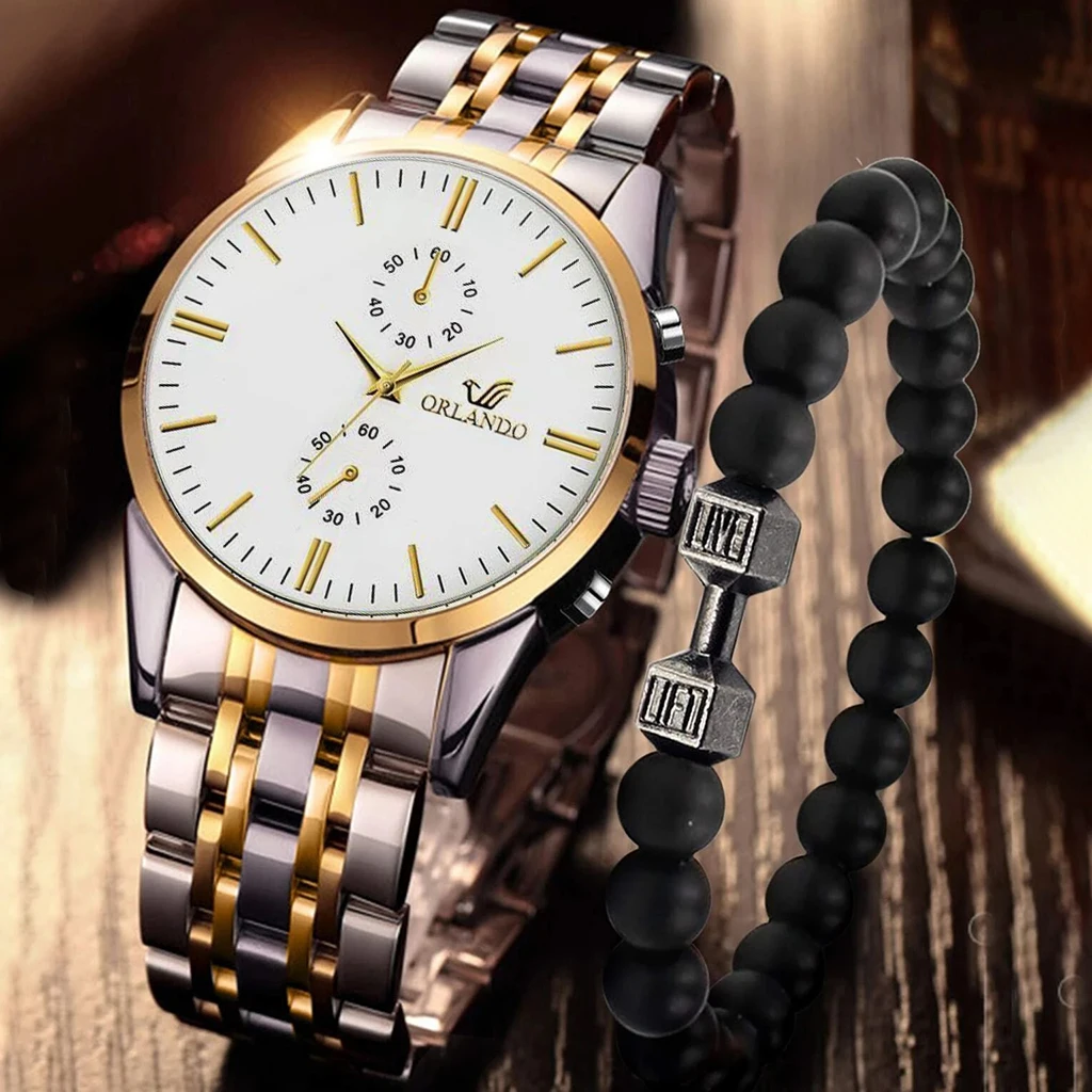 

2022 Luxury Men's Quartz Watch Stainless Steel Business Men Fashion Casual Wrist Watch Male Clock relogio masculino