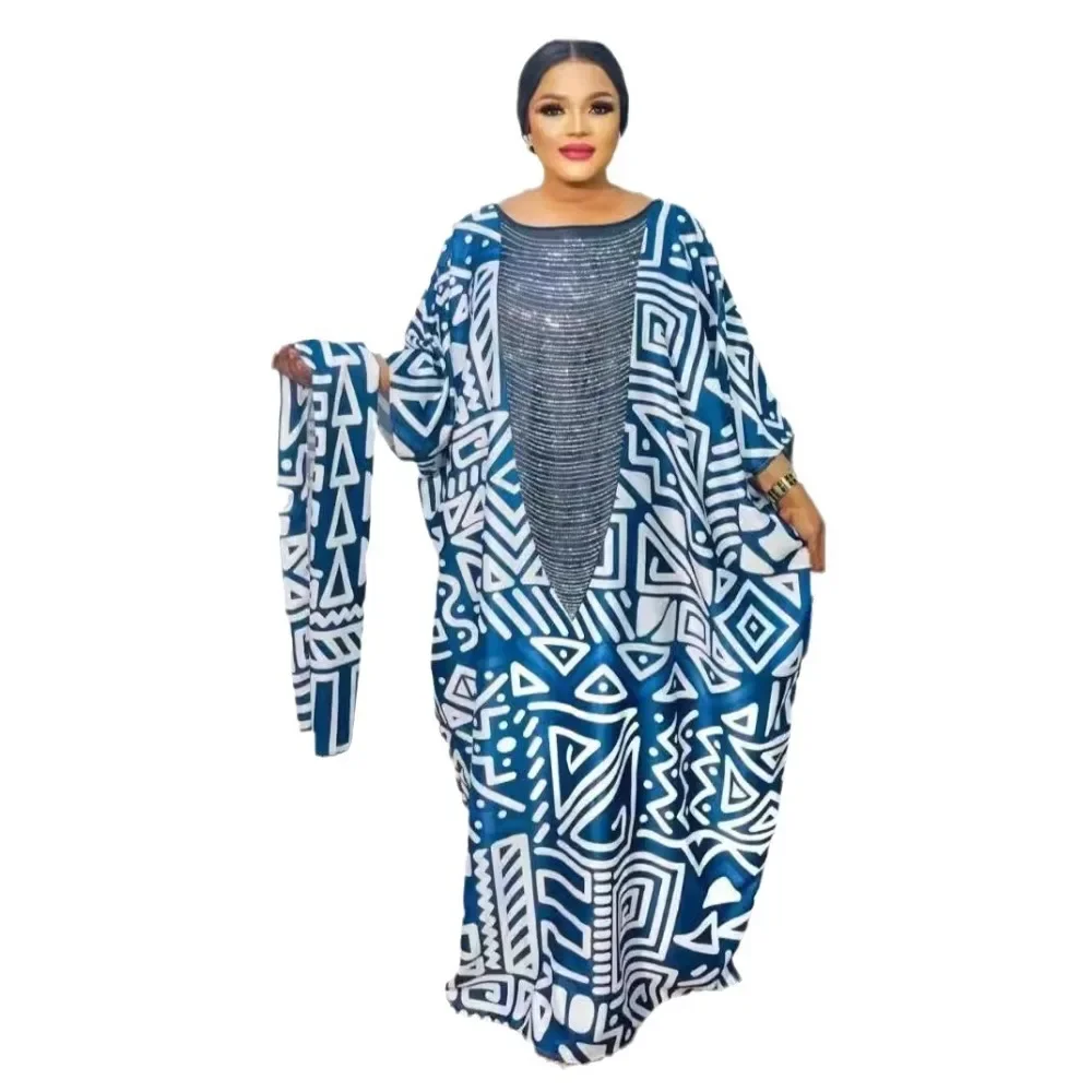 XIZOU 2024 женское Дубайское роскошное африканское мусульманское модное платье