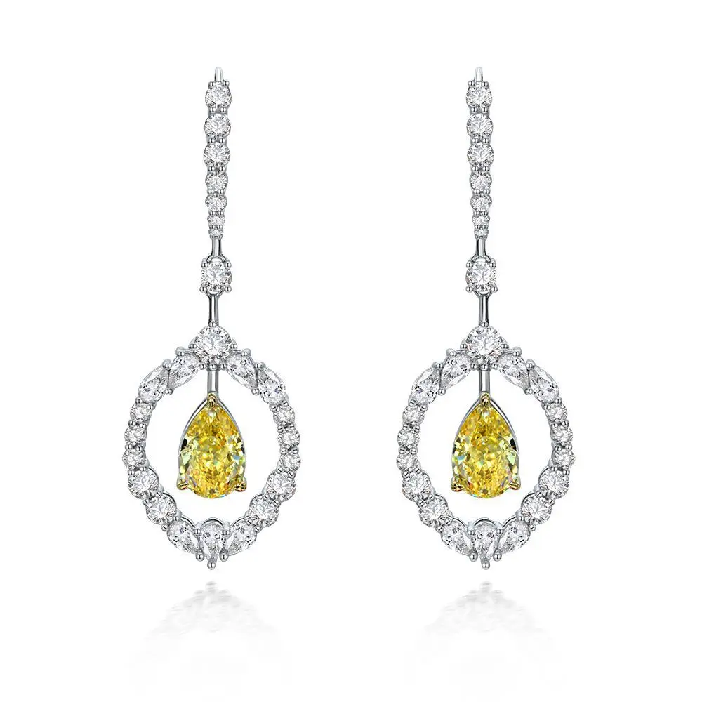 Shipei ювелирные изделия 2023 Новинка 3 карата груша в форме высокоуглеродистого