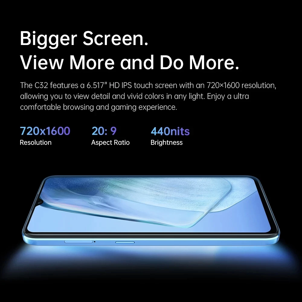 Oukitel C32 4G Dual SIM Smartphone 8GB +128GB 5150mAh Battery  Mobile Phone 6.517