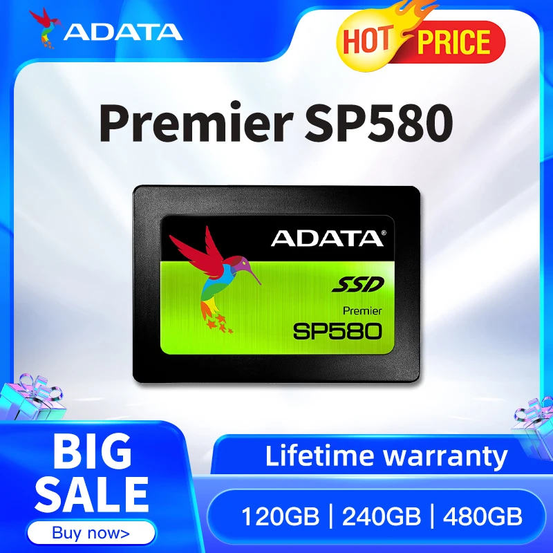 

ADATA Premier SP580 SSD 120GB 240GB 480GB 2.5" SATA III Storage Hard Disk For PC Desktop SP5 Internal Solid State HDD Drive New