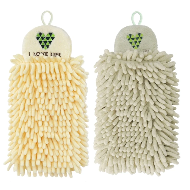 

Абсорбирующее синельное полотенце для рук с подвесной петлей, быстросохнущее полотенце для сухой мягкости