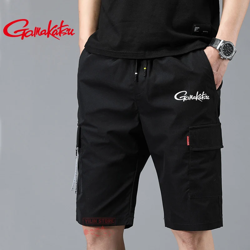 

Gamakatsu Summer Fishing Shorts Men's Thin Loose Fishing Clothes Breathable Quick-drying Outdoor Sport Sweat-proof Fishing Pants