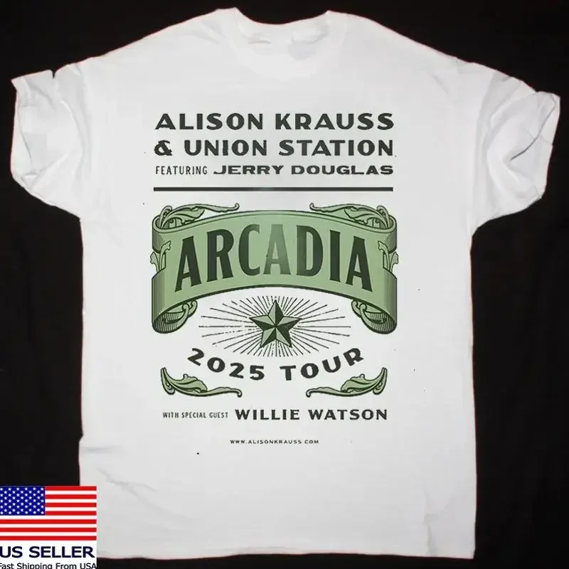 Фото Футболка Arcadia Tour With Alison Krauss Union Station, полный размер от S до 5XL №1