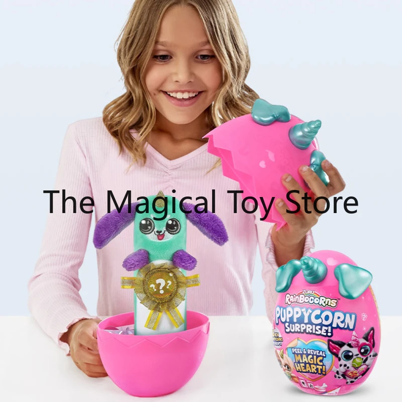 Фото Оригинальное яйцо-сюрприз ZURU Rainbow Puppy Popcorn Magic Egg 2-го поколения, мини-игрушка Wangxing, подарок на день рождения для детей №5