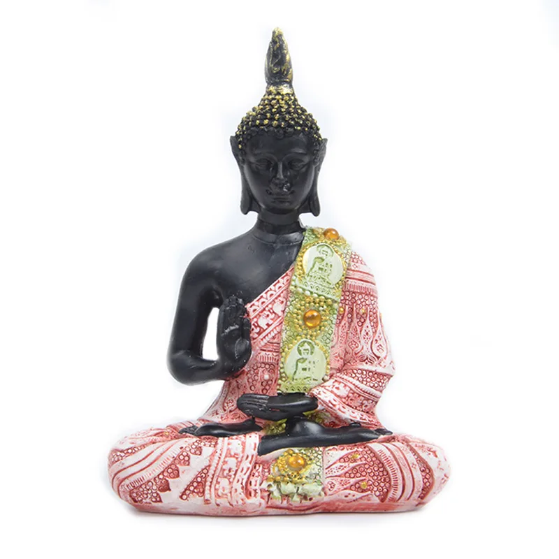 

Southeast Asian Buddha Ornaments Resin Crafts Thai Imitation Bronze Sleeping Buddha Statue Sitting Buddha Pendulum
