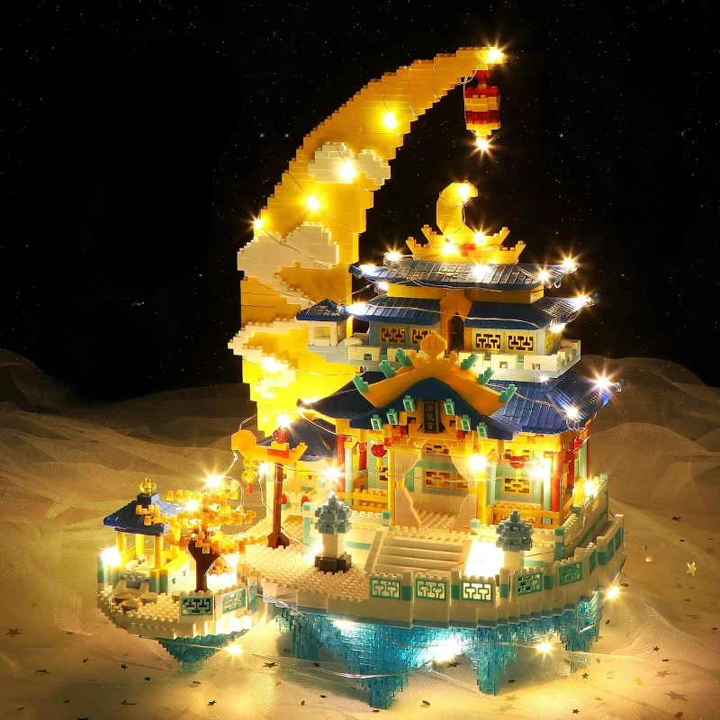

Chinese Architecture Blocks Moon Palace Micro Building Blocks Diamond Model Construction Bricks Blocks Toys for Boys Kids Toys