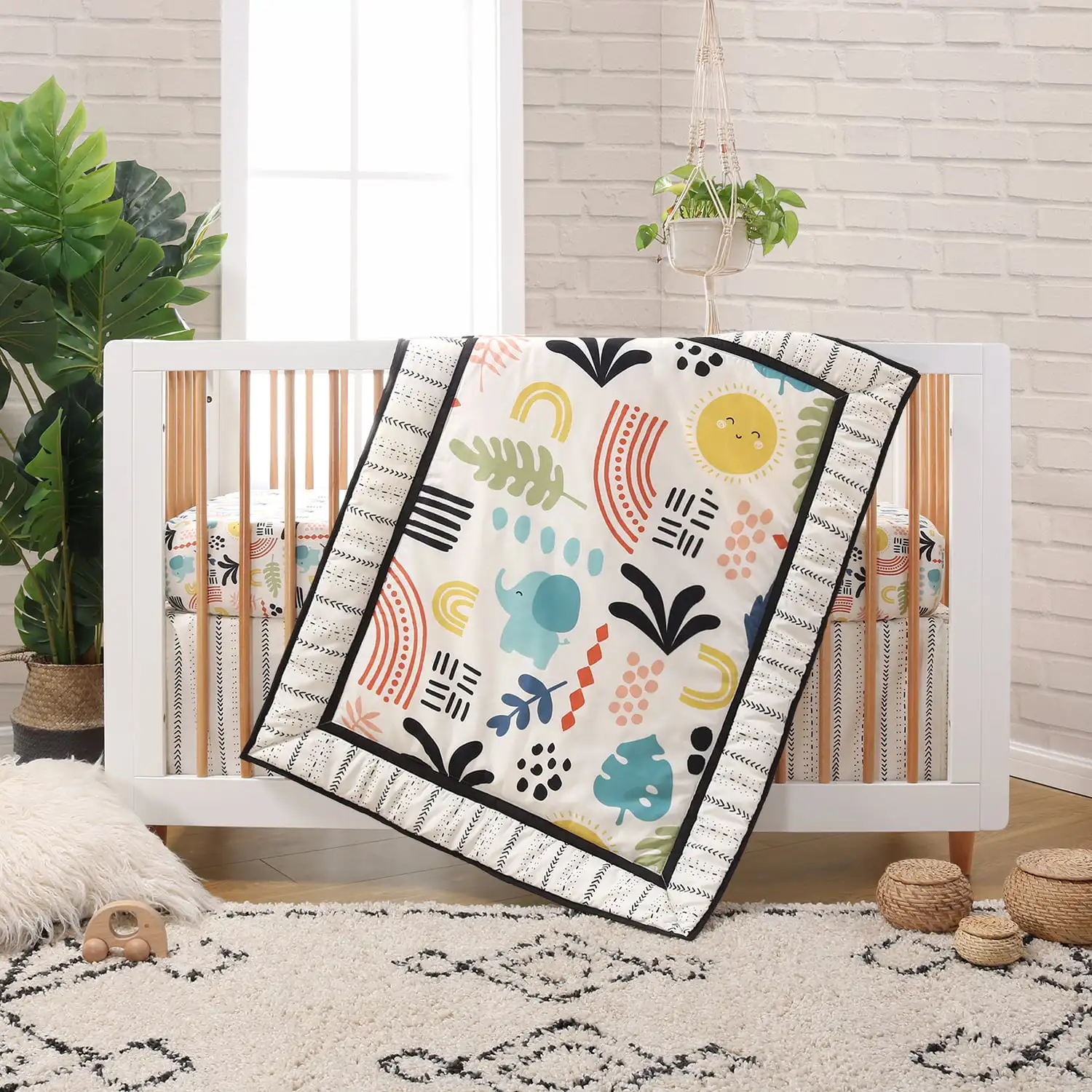 

Story Crib Bedding Set for Baby Boys or Baby Girls, 3 Piece Nursery Set