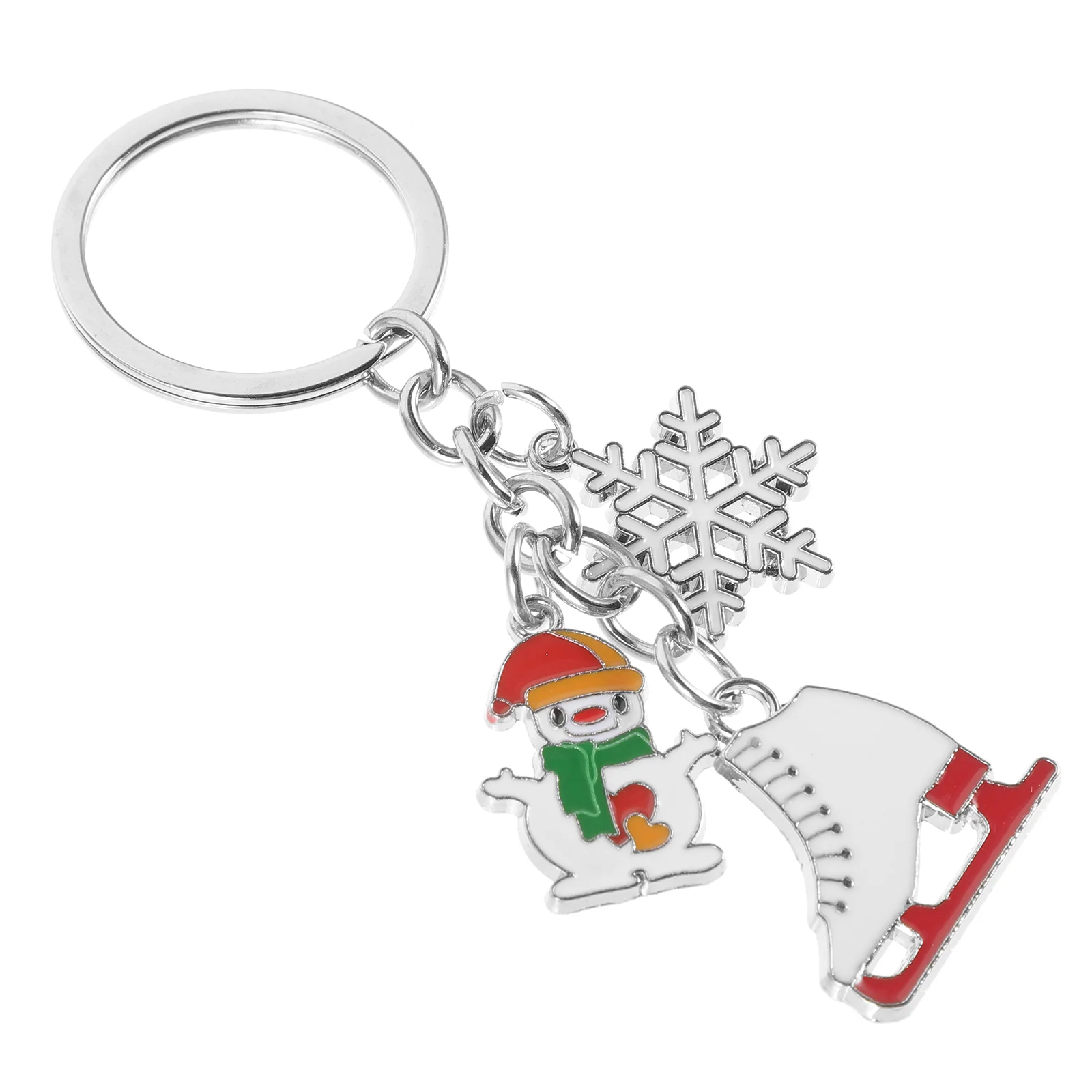 

Christmas Theme Keychain Luggage Hanging Car Key Pendant Schoolbag Ring Decoration