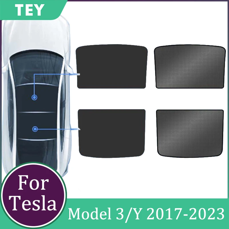 

Tesla модель 3 Y, Раздельный зонт, передняя и задняя крыша, солнцезащитное стекло, затенение крыши для Tesla Model 3, модель Y 2017-2023, аксессуары