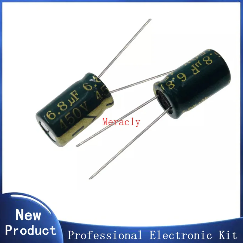 

450v2.2uf 3.3 4.7 6.81015 22 33 47 68 82 100 120 150 220uf Aluminum electrolytic capacitors High frequency and low resistance