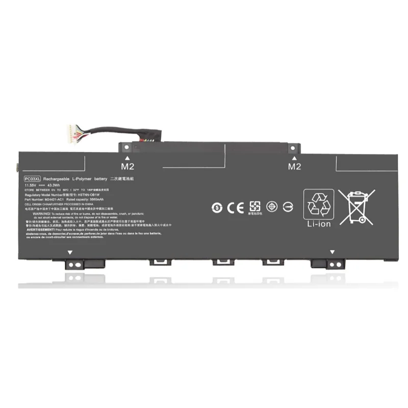 Новый литий-ионный аккумулятор для ноутбука 11 55 В 43 3 Втч PC03XL HP Pavilion X360 14 15 14-dw0021na