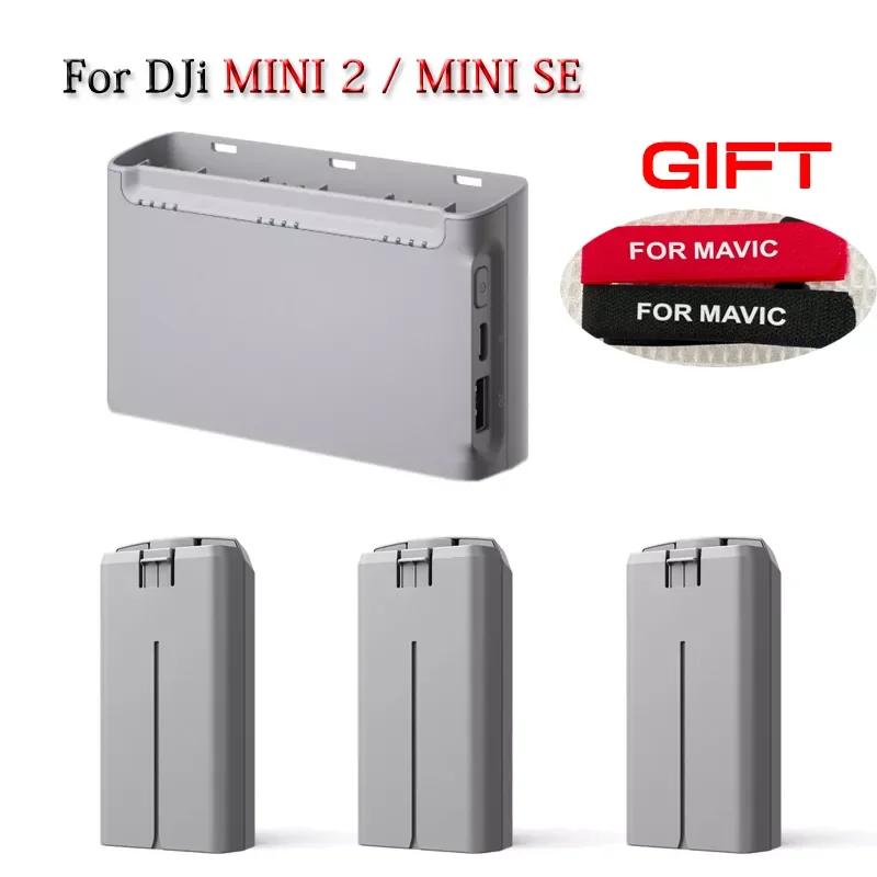 

NEW2023 For DJI Mini 2 Battery For Mavic Mini SE Intelligent Flight Batteries 31 Minute Flight Time Two-way Charging Hub for DJI