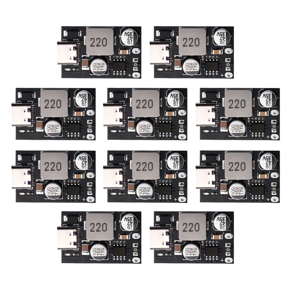 

10 PCS 5 PCS DC-DC Step down Power Buck Module 8V-32V to 3~12V QC3.0 Fast Charging Single USB Charging Converter Board