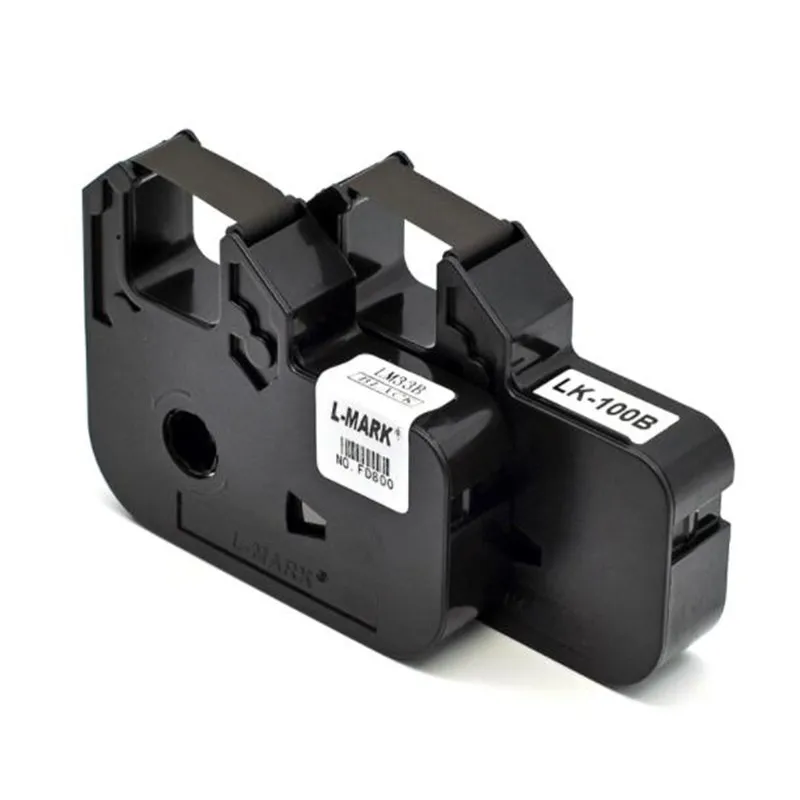 Fita de Tinta Cassete Lm631b Lm55b Lk100b Lm33b Lm31b Lm312b Cartucho Preto para Impressora de Identificação de Cabo Lk320lk-340plk-350lk-360