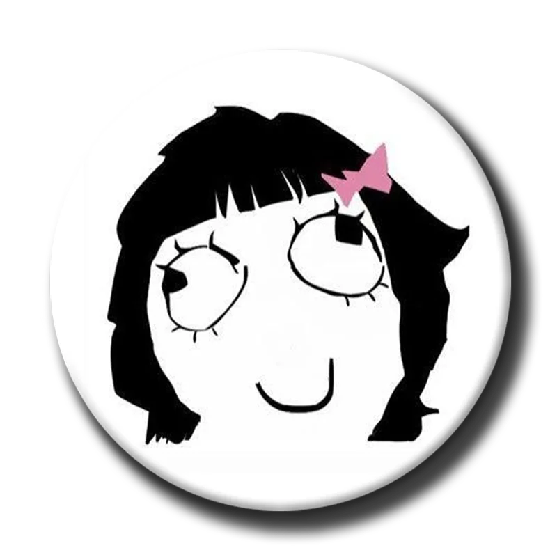 

TrollFace брошь 58 мм