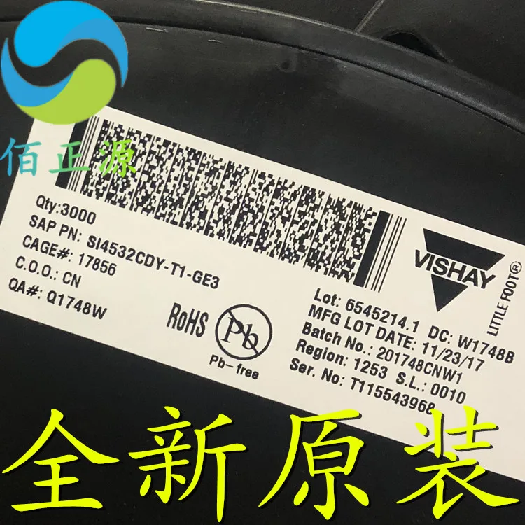 

10pcs orginal new SI4532CDY-T1-GE3 SI4532CDY P-channel MOS FET SOP8